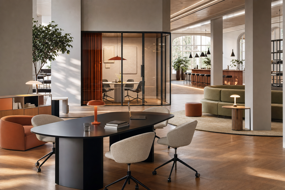 Co-working Space Design: Flexible, Circular Furniture