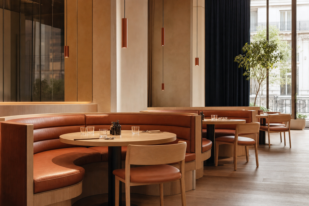 Restaurant Booth Seating: Flexible & Circular Access