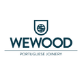 WEWOOD logo with a shield emblem on a white background