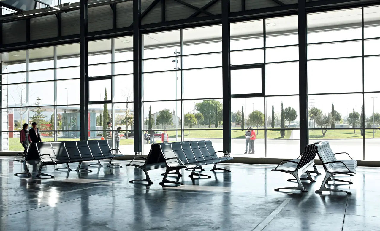 Passport Polyurethane 5 Seats Bench with Armrest
