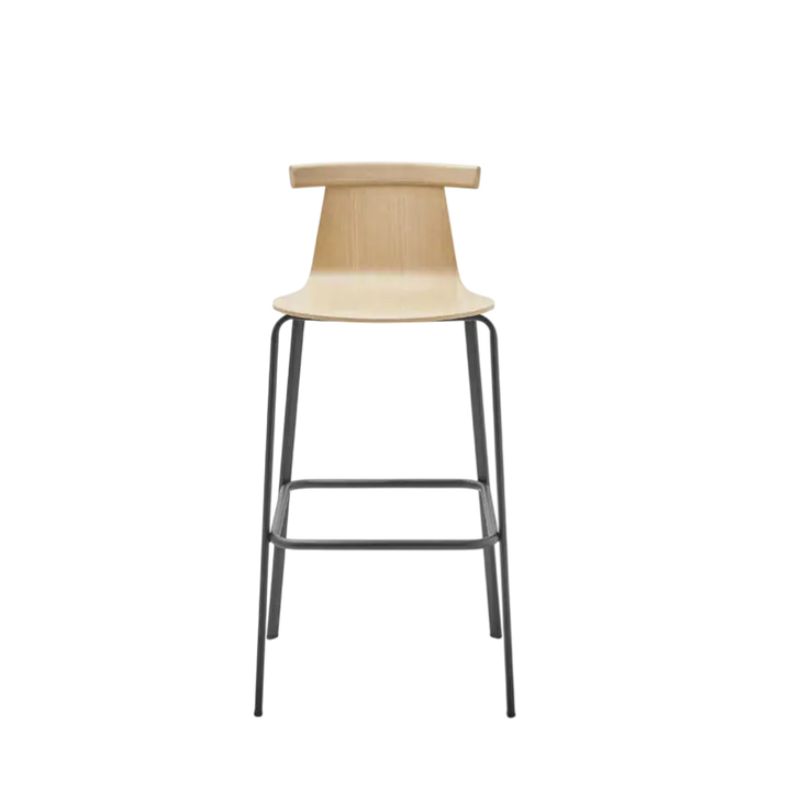 Atal Bar Stool 80 cm Wooden Seat