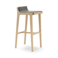 Emea Bar Stool 81 cm Seat Front Upholstered Low Back