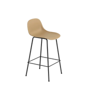 Fiber Bar Stool - Tube Base with Backrest
