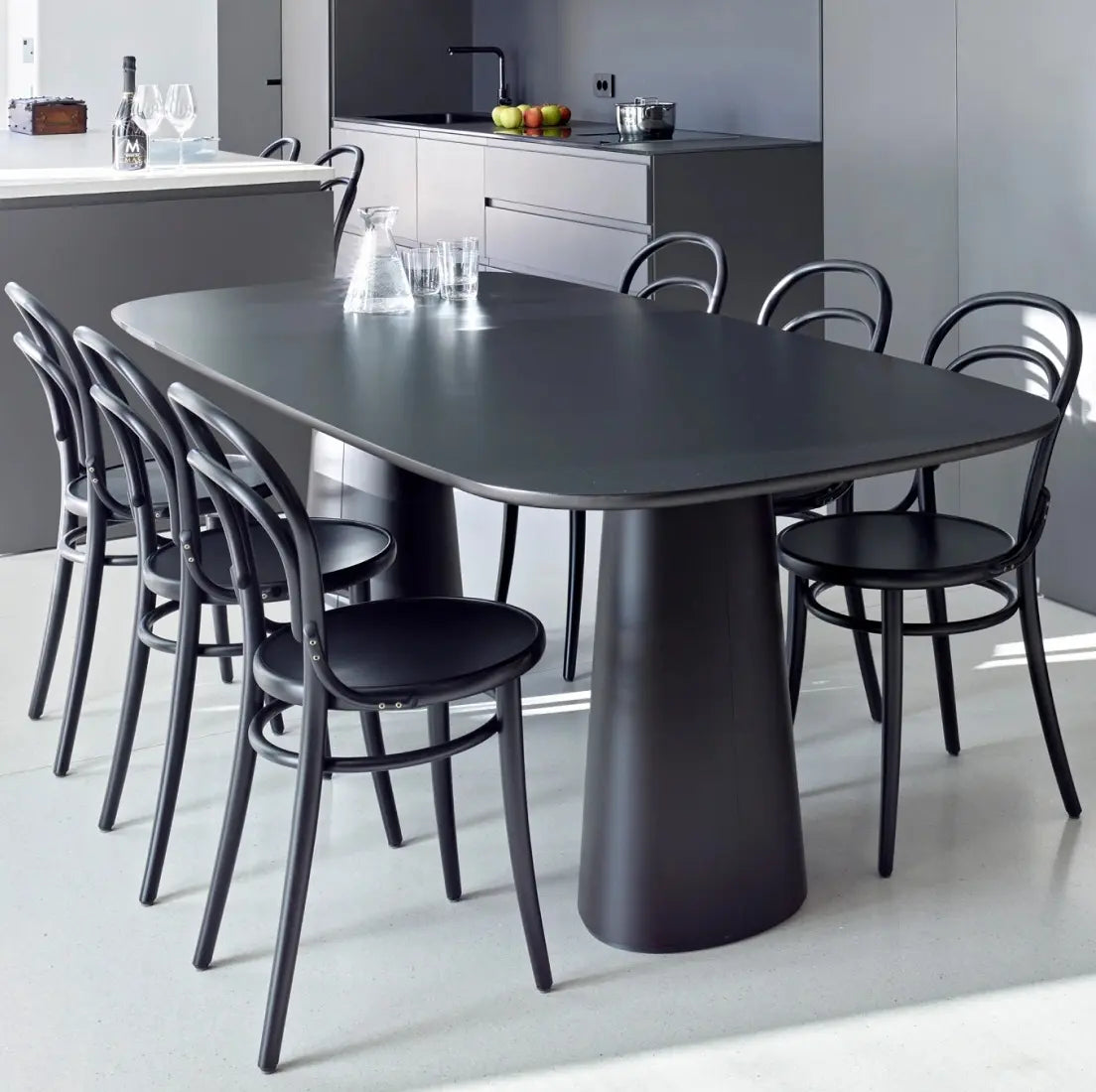 14 Chair - Veneer/ Solid Wood & Cane Seat