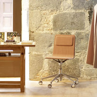 Chaise De Bureau Laia 5 Pieds Face Avant En Tissu Avec Accoudoir