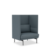 Outline Highback Sofa 100 1-Seater - Black Base