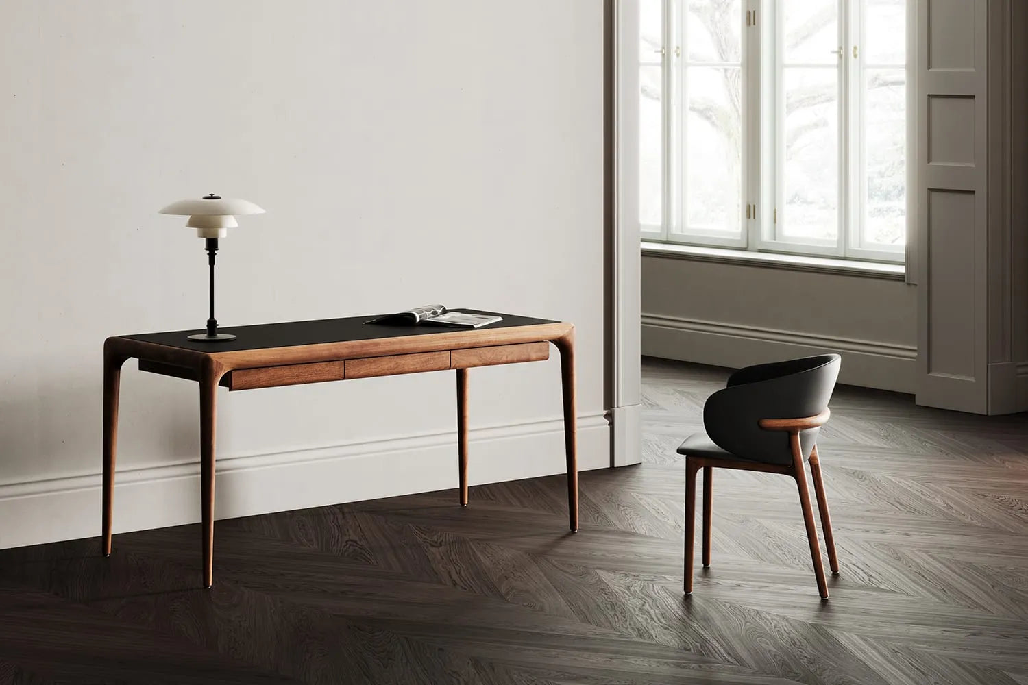 Latus Leather Desk