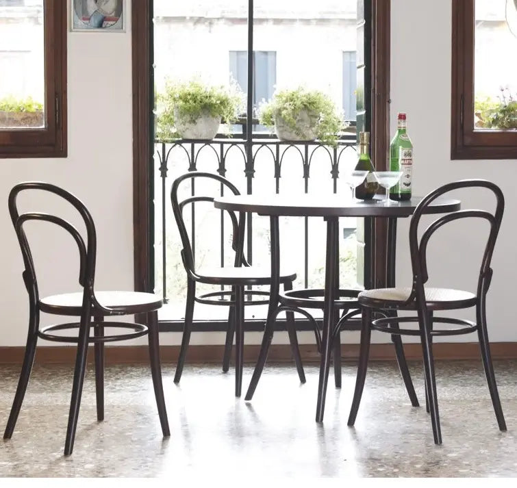 14 Chair - Veneer/ Solid Wood & Cane Seat