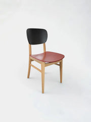 Zcreation Wood Multi Color Cantine Chair