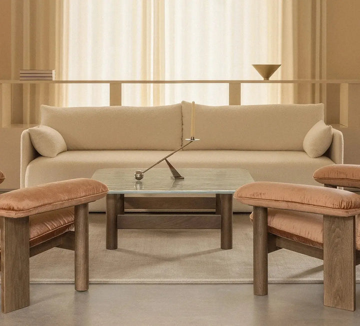 Offset 2 Seater Sofa - Fully Upholstered