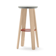 Triku Tabouret de comptoir 66 cm Siège tapissé