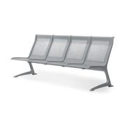 Passport Steel 4 Seats Bench without Armrest