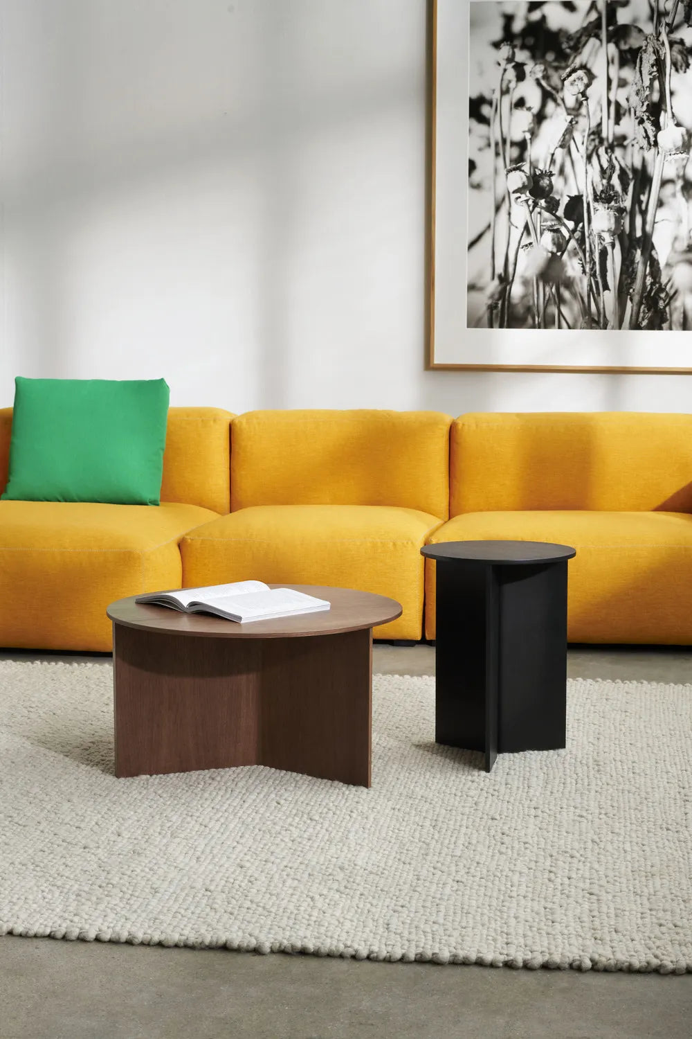 Table Ronde en Bois Slit Ø35