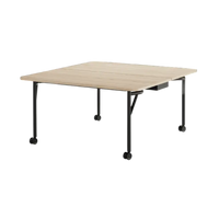 Table rectangulaire à surface pliante