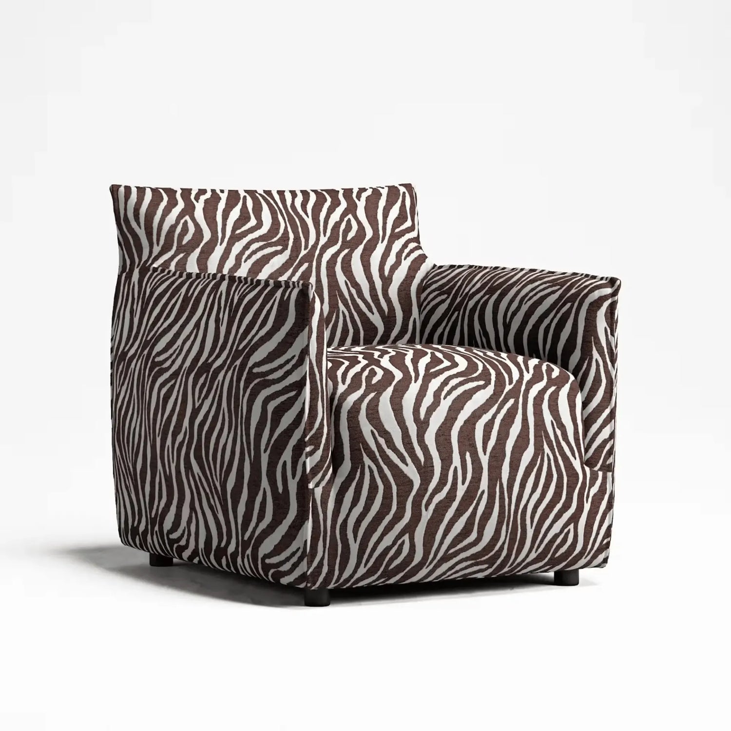 Le Petite Armchair Zebra/Brown/White