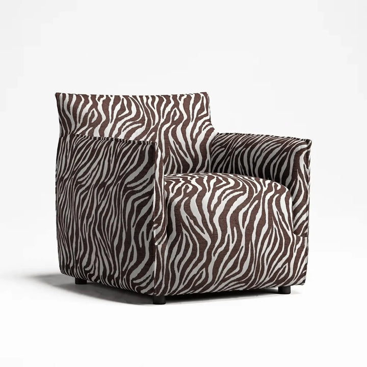 Le Petite Armchair Zebra/Brown/White