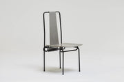 Set of 6 metal dining chairs by Adelberto del Lago, 1980s