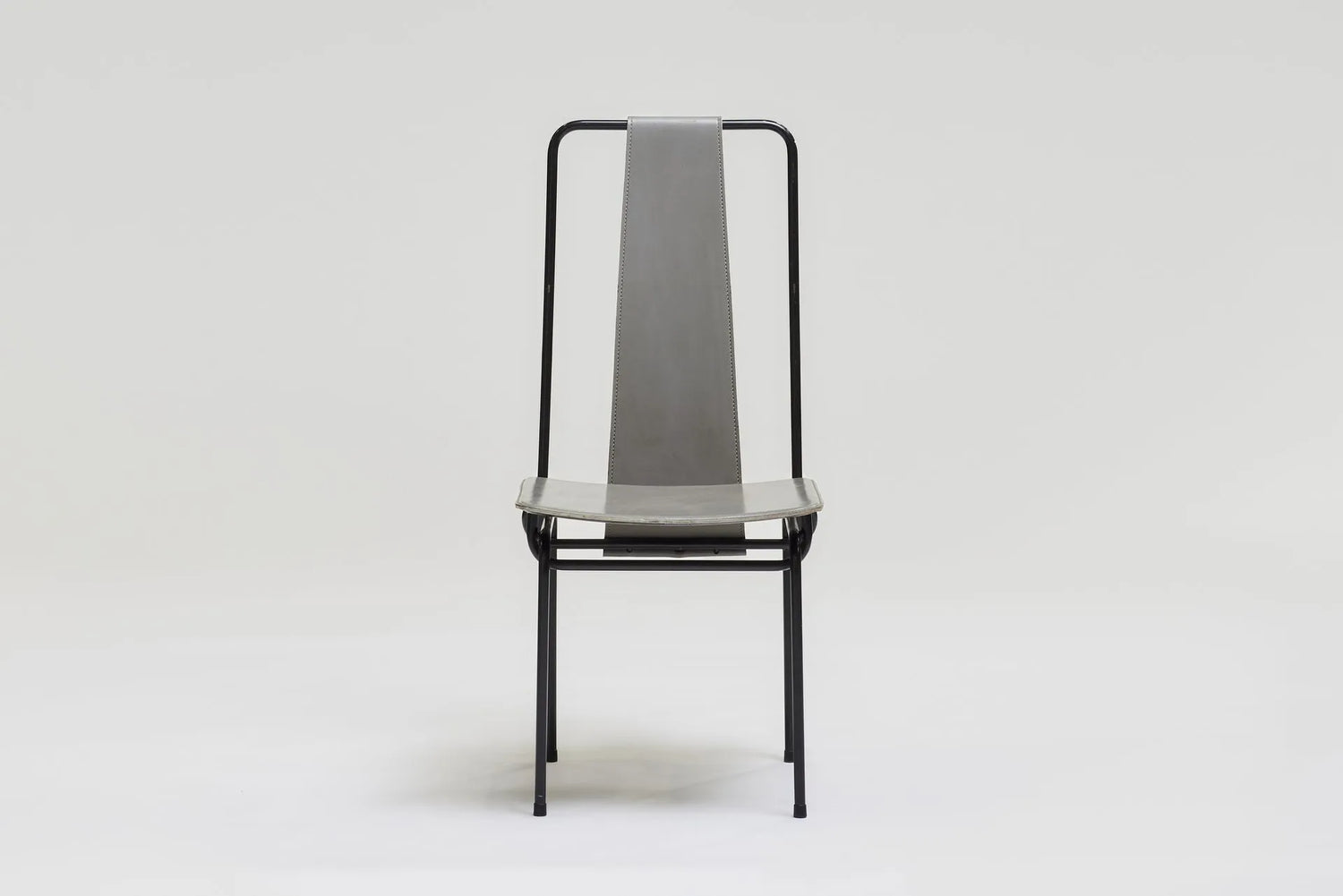 Set of 6 metal dining chairs by Adelberto del Lago, 1980s