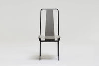 Set of 6 metal dining chairs by Adelberto del Lago, 1980s