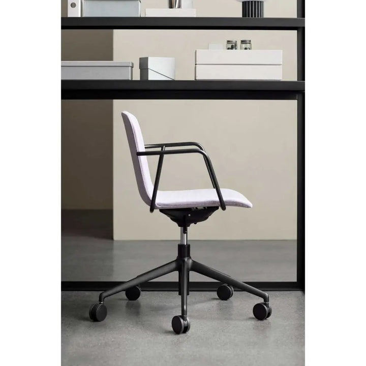Sky Armchair 5 Star Base with Castors Upholstered