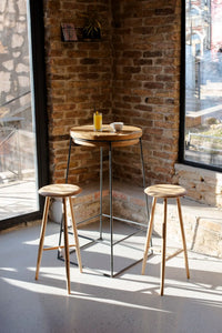 Tabouret de bar et de comptoir Blanc