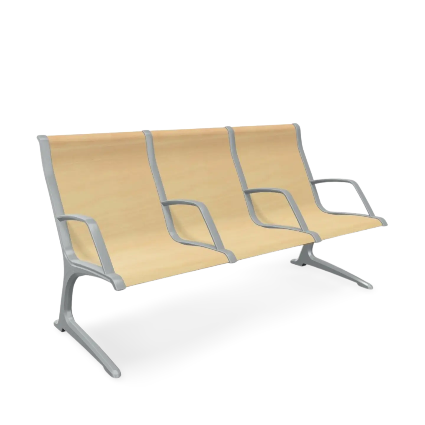 Passport Plywood 3 Seats Bench with Armrest