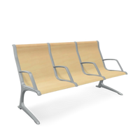 Passport Plywood 3 Seats Bench with Armrest