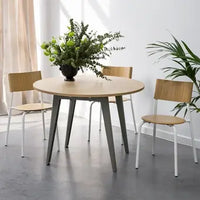 New Modern Round Table Ø110cm - Reclaimed Wood