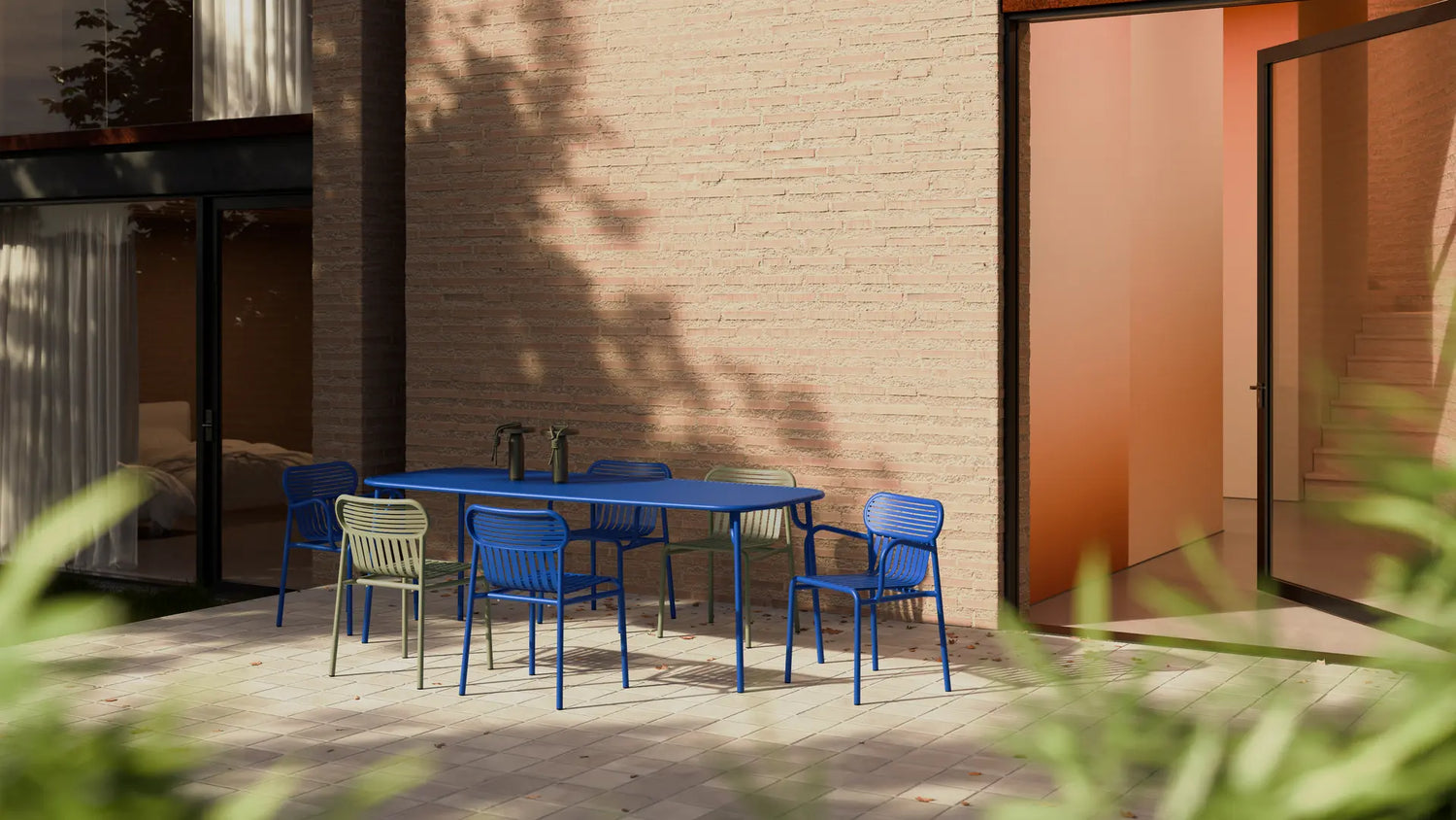 Week-End Rectangular Dining Table with Slats