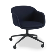 Fiber Conference Armchair Swivel Base with Castors