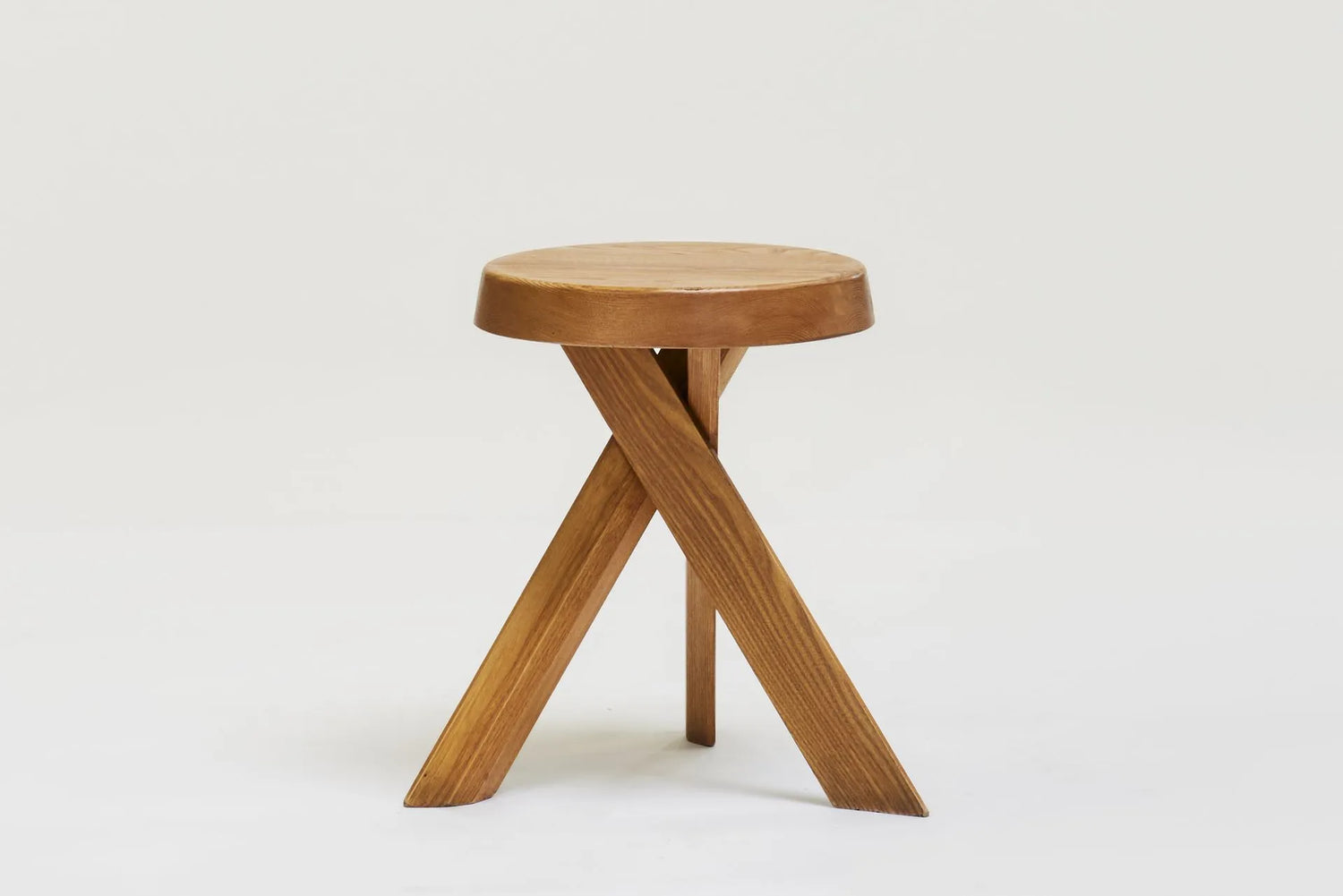 Elm stool 'S31' by Pierre Chapo