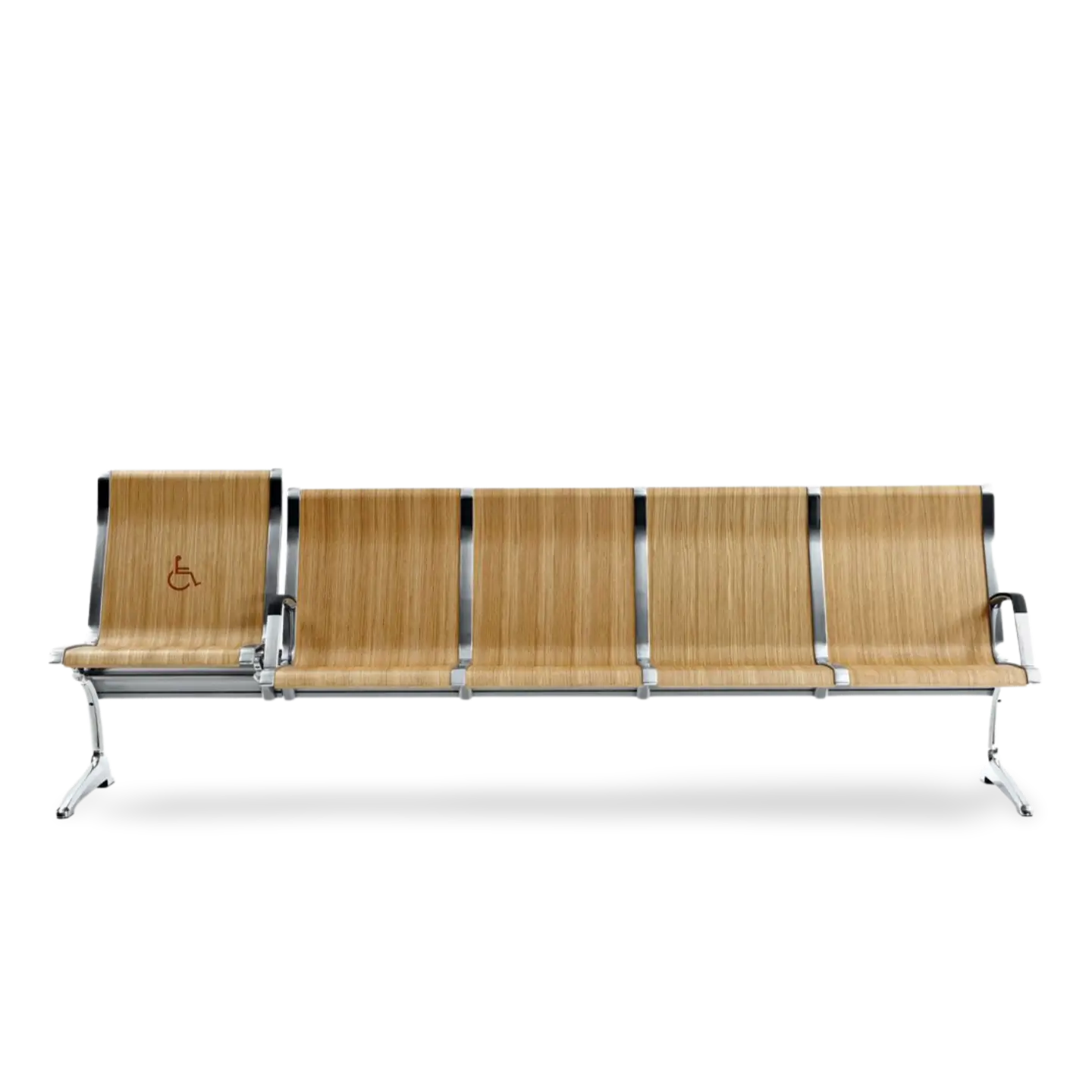 Passport Plywood 5 Seats Bench with Armrest
