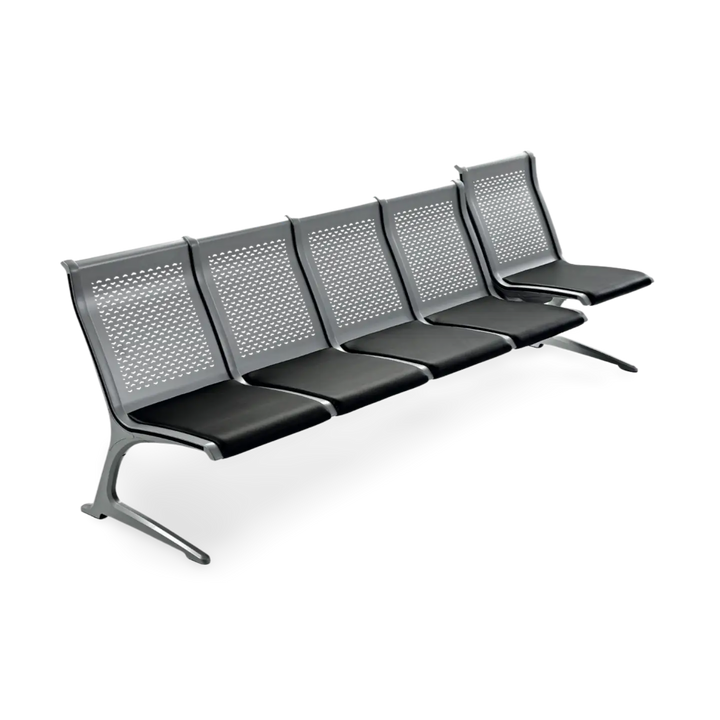 Passport Steel 5 Seats Bench without Armrest