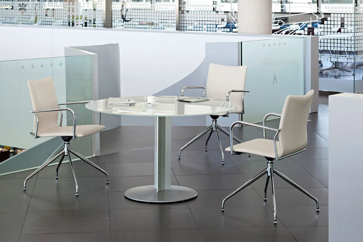 Ikara Leather Swivel Base with Glides