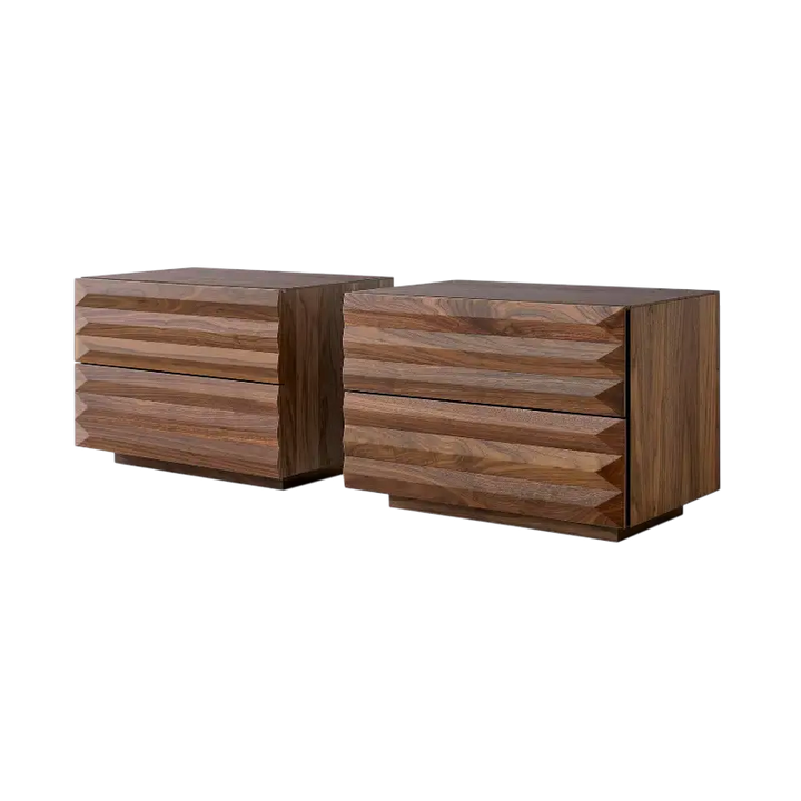 Modi Bedside Table With 2 Drawers Width 70