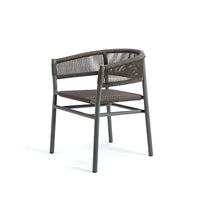 Kilt Dining Armchair with Aluminum Structure