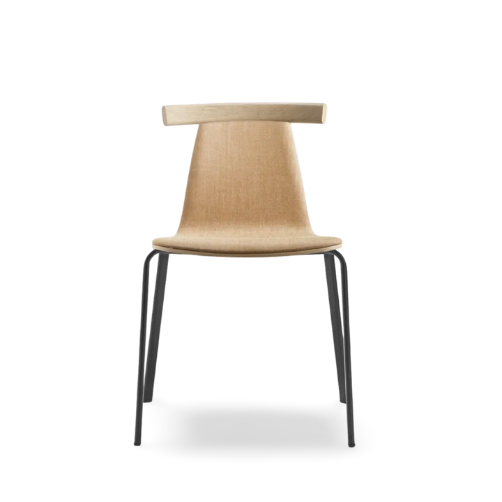 Atal Chair - Solid Wood Back Upholstered Back