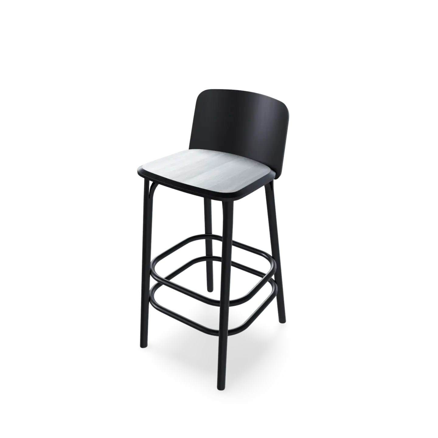 Split Barstool - Veneer/ Solid Wood