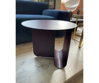Table basse ronde en métal U