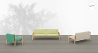 10:30 ED163 - 2-Seater Extended Outdoor Sofa