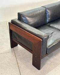 Bastiano Leather Sofa by Afra and Tobia Scarpa for Gavina, 1960s - 3 Seater