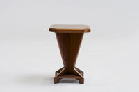 Square oak side table