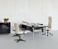 Longo Desk With Cabinet Support - Executive
