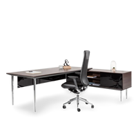 Longo Desk With Cabinet Support - Executive