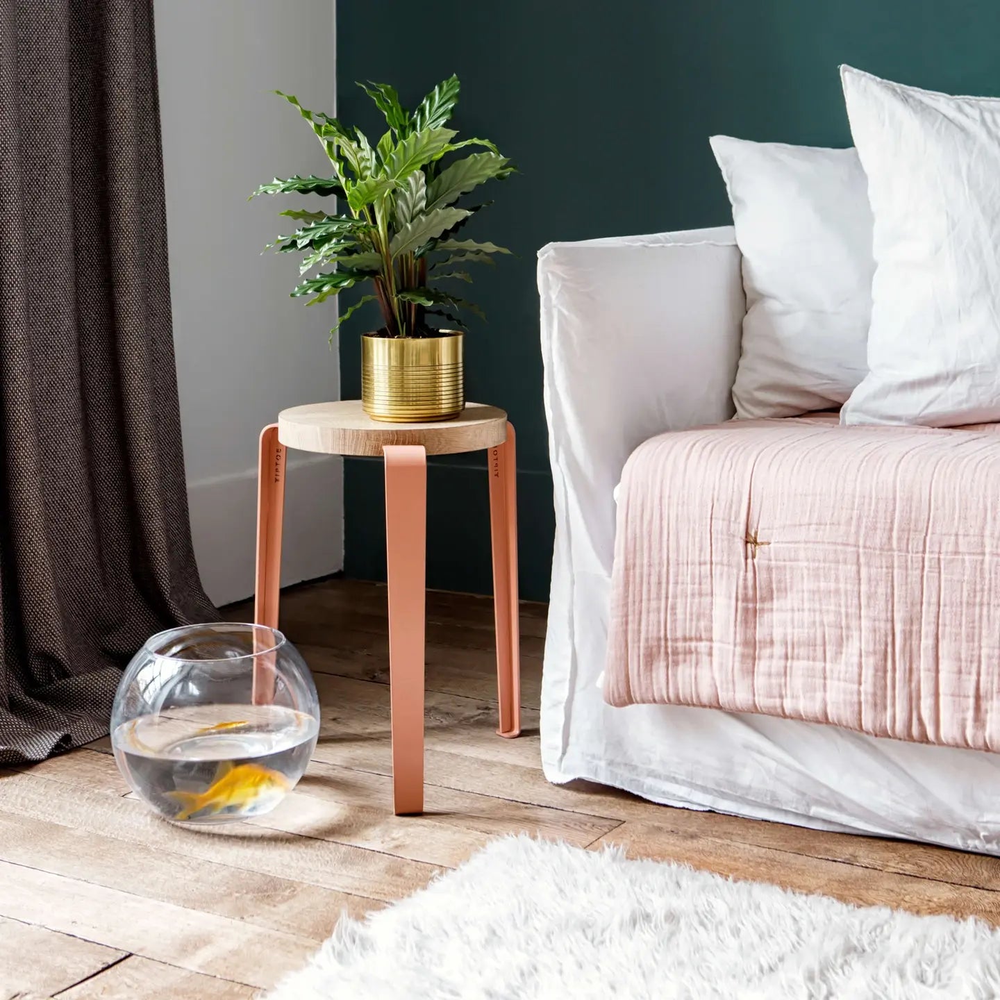 Lou Stool - Solid Oak