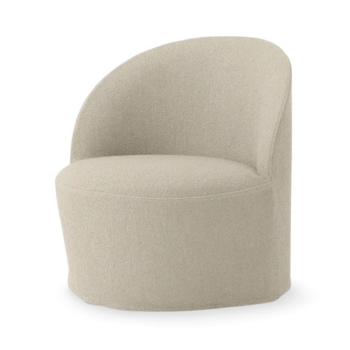 Chaise longue Tearoom - Entièrement rembourrée et pivotante avec retour