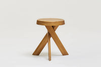 Elm stool 'S31' by Pierre Chapo