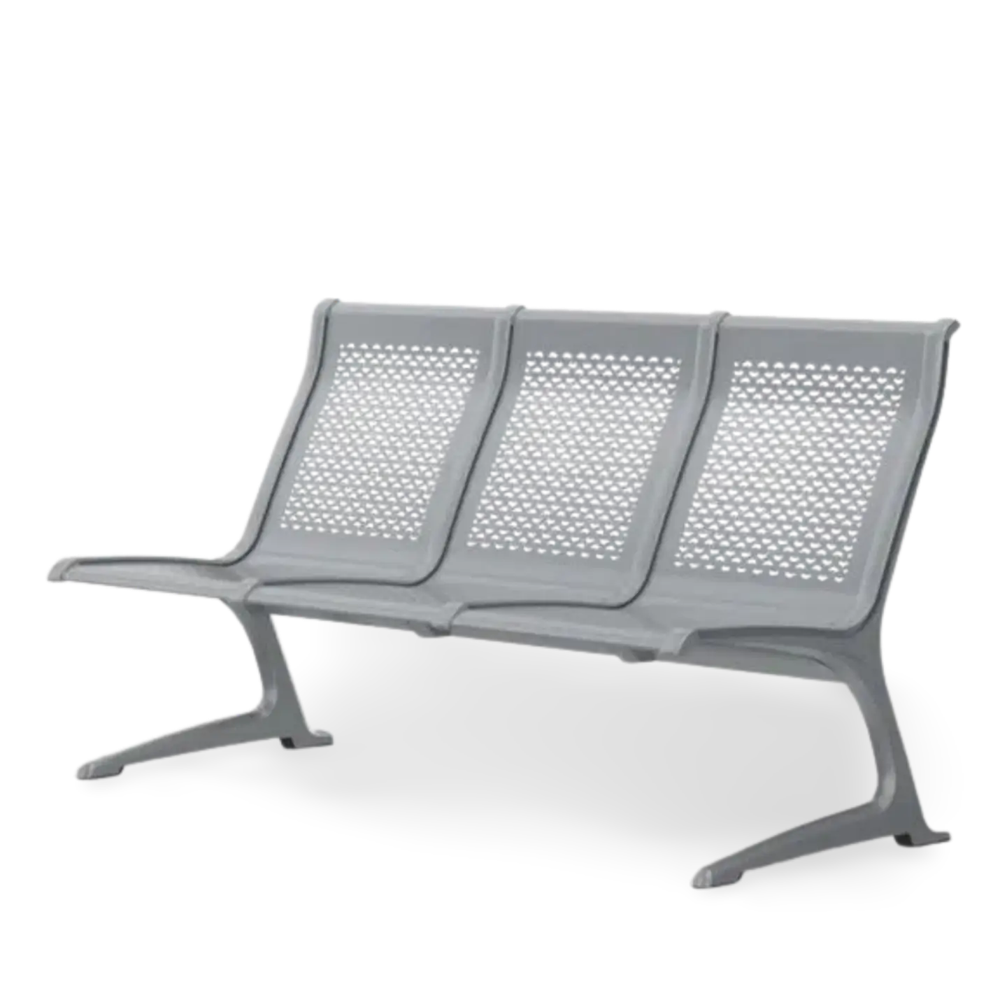 Passport Steel 3 Seats Bench without Armrest