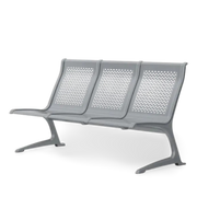 Passport Steel 3 Seats Bench without Armrest