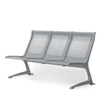 Passport Steel 3 Seats Bench without Armrest